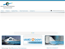 Tablet Screenshot of orientalenterprise.org